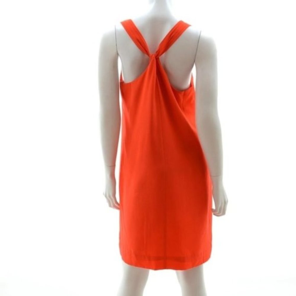NWOT J.Crew orange silk dress racerback size 00 (E29)